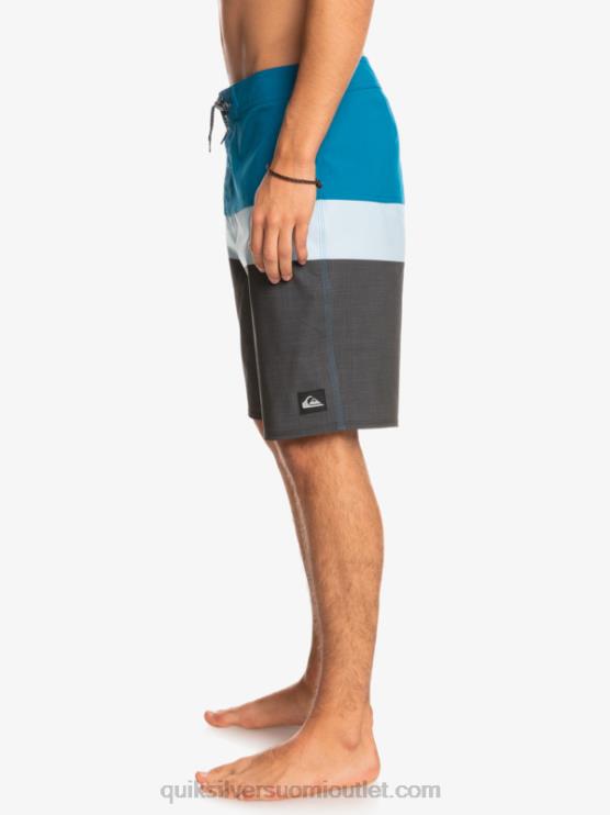 Quiksilver D6JJ1462 miehet sininen harmaa surfsilk panel 20 boardshortsit