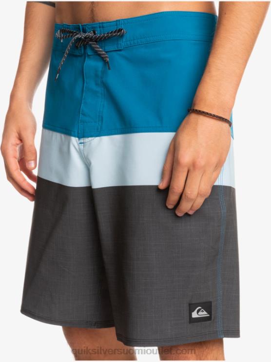Quiksilver D6JJ1462 miehet sininen harmaa surfsilk panel 20 boardshortsit