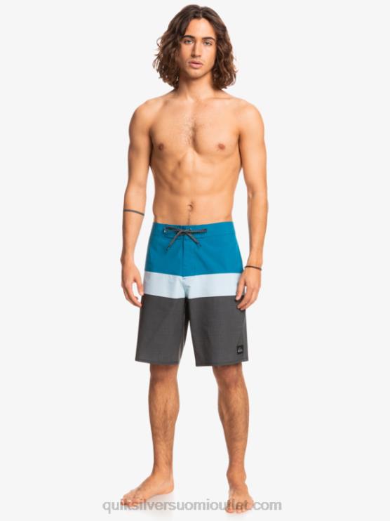 Quiksilver D6JJ1462 miehet sininen harmaa surfsilk panel 20 boardshortsit