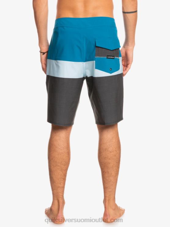 Quiksilver D6JJ1462 miehet sininen harmaa surfsilk panel 20 boardshortsit