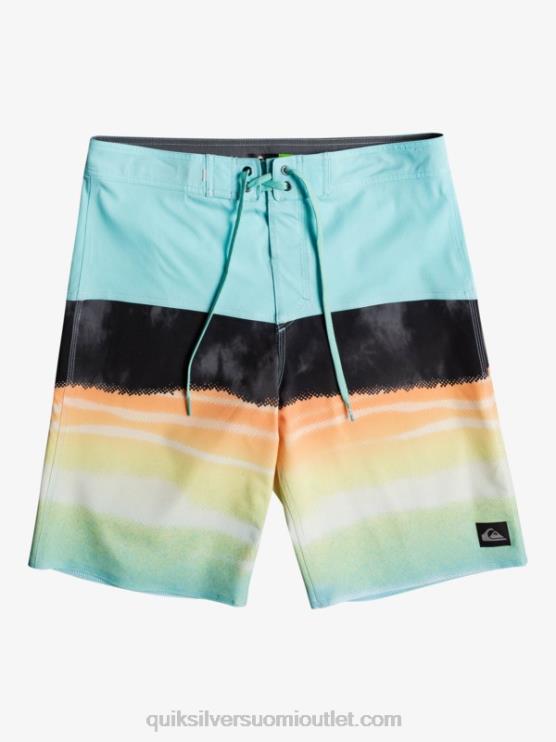 Quiksilver D6JJ1463 miehet enkelin sininen surfsilk panel 20 boardshortsit