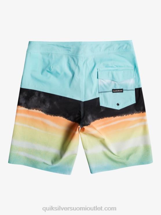 Quiksilver D6JJ1463 miehet enkelin sininen surfsilk panel 20 boardshortsit