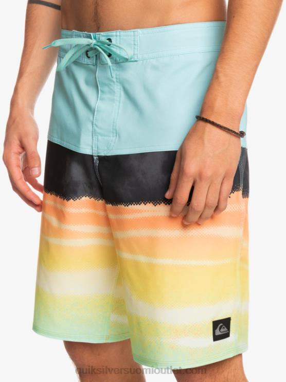 Quiksilver D6JJ1463 miehet enkelin sininen surfsilk panel 20 boardshortsit