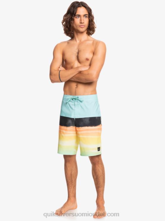 Quiksilver D6JJ1463 miehet enkelin sininen surfsilk panel 20 boardshortsit