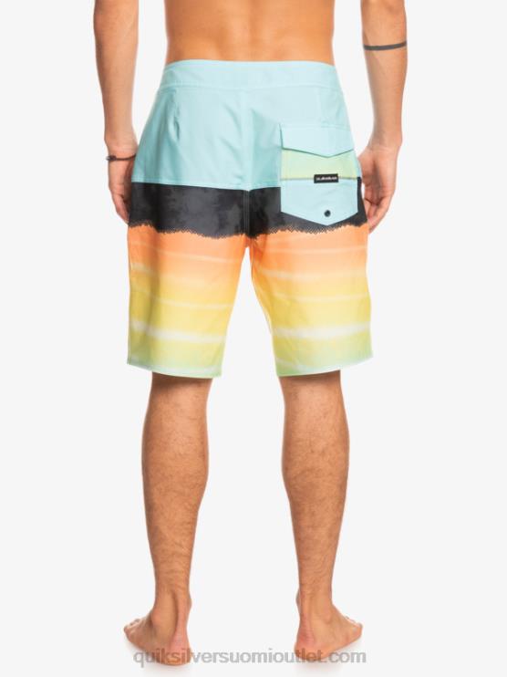 Quiksilver D6JJ1463 miehet enkelin sininen surfsilk panel 20 boardshortsit