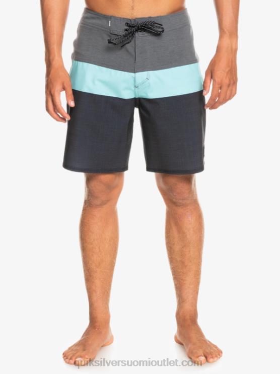 Quiksilver D6JJ1464 miehet musta surfsilk panel 20 boardshortsit