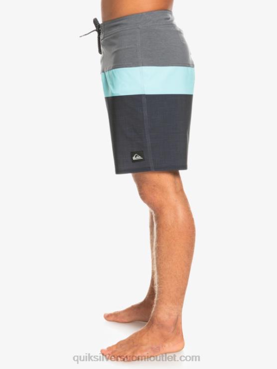 Quiksilver D6JJ1464 miehet musta surfsilk panel 20 boardshortsit