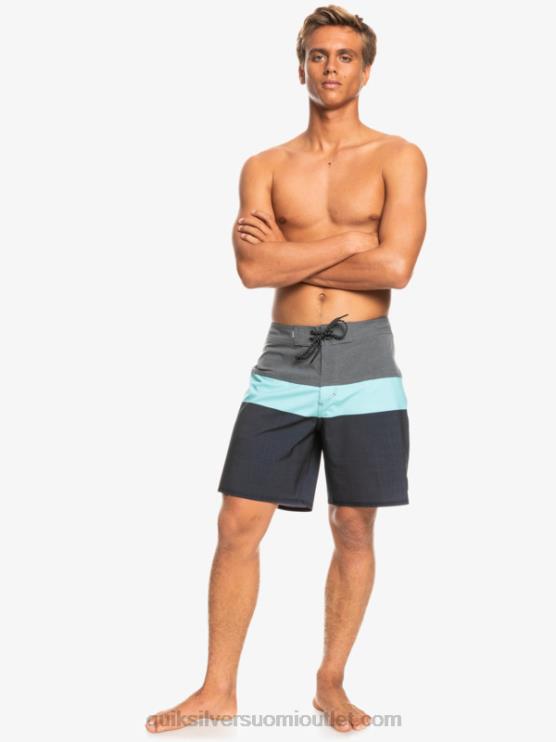 Quiksilver D6JJ1464 miehet musta surfsilk panel 20 boardshortsit