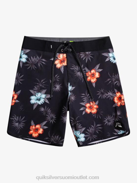 Quiksilver D6JJ1496 miehet musta surfsilk kampasimpukka 19 boardshortsit