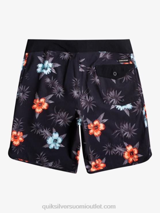 Quiksilver D6JJ1496 miehet musta surfsilk kampasimpukka 19 boardshortsit