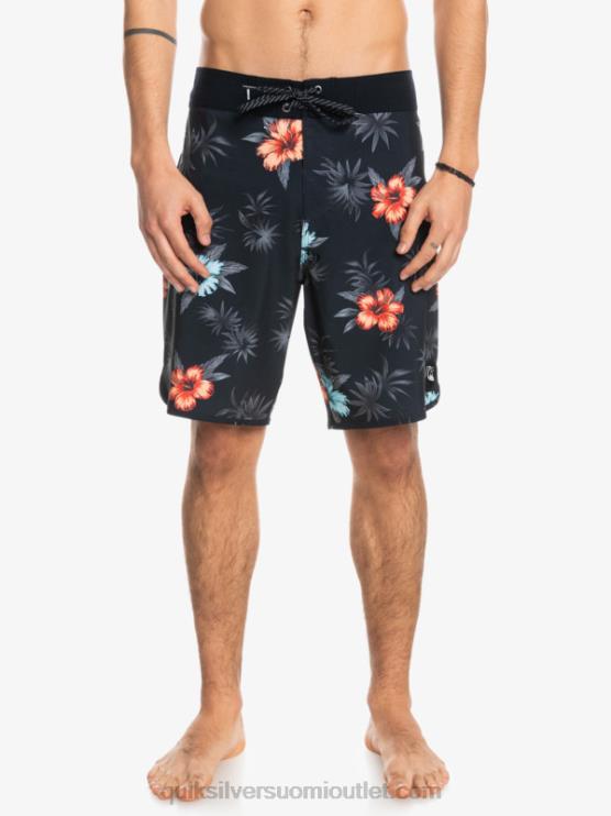 Quiksilver D6JJ1496 miehet musta surfsilk kampasimpukka 19 boardshortsit