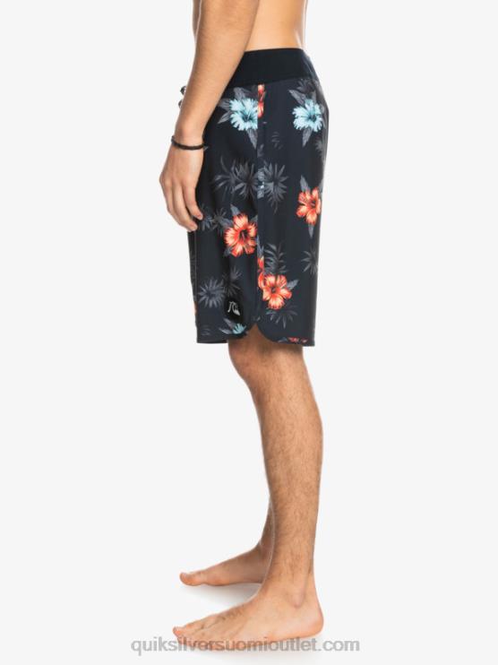 Quiksilver D6JJ1496 miehet musta surfsilk kampasimpukka 19 boardshortsit