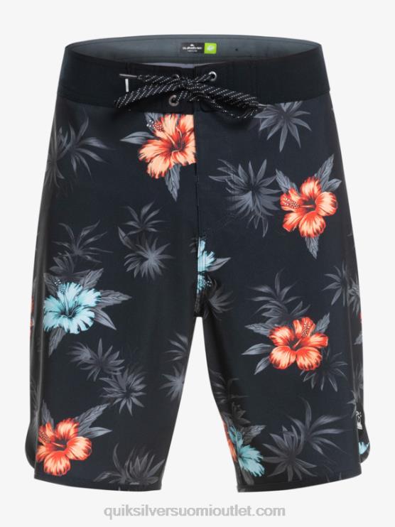 Quiksilver D6JJ1496 miehet musta surfsilk kampasimpukka 19 boardshortsit
