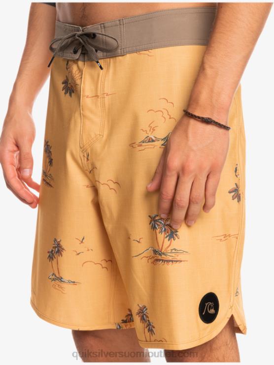 Quiksilver D6JJ1497 miehet okra surfsilk kampasimpukka 19 boardshortsit