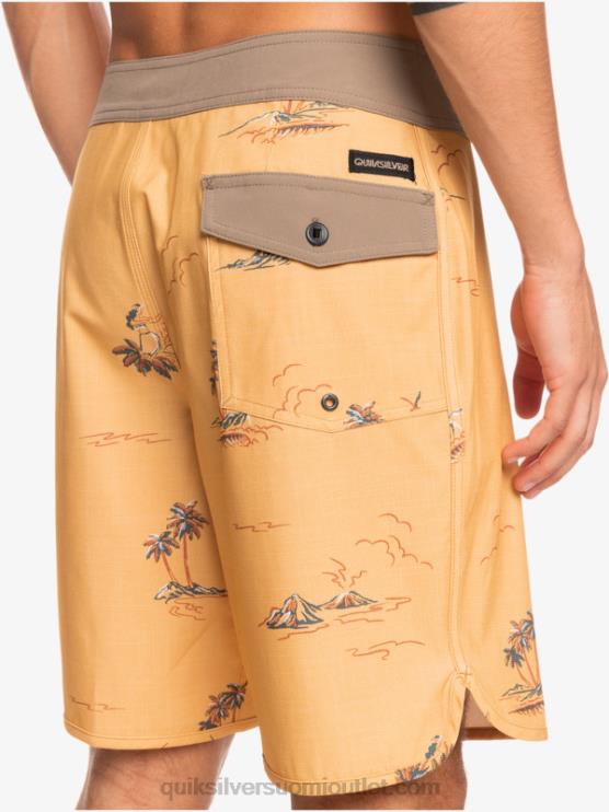 Quiksilver D6JJ1497 miehet okra surfsilk kampasimpukka 19 boardshortsit