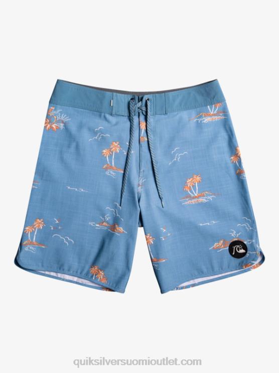 Quiksilver D6JJ1498 miehet kapteenit sininen surfsilk kampasimpukka 19 boardshortsit