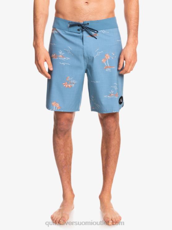 Quiksilver D6JJ1498 miehet kapteenit sininen surfsilk kampasimpukka 19 boardshortsit