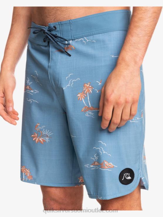 Quiksilver D6JJ1498 miehet kapteenit sininen surfsilk kampasimpukka 19 boardshortsit