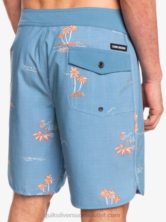 Quiksilver D6JJ1498 miehet kapteenit sininen surfsilk kampasimpukka 19 boardshortsit