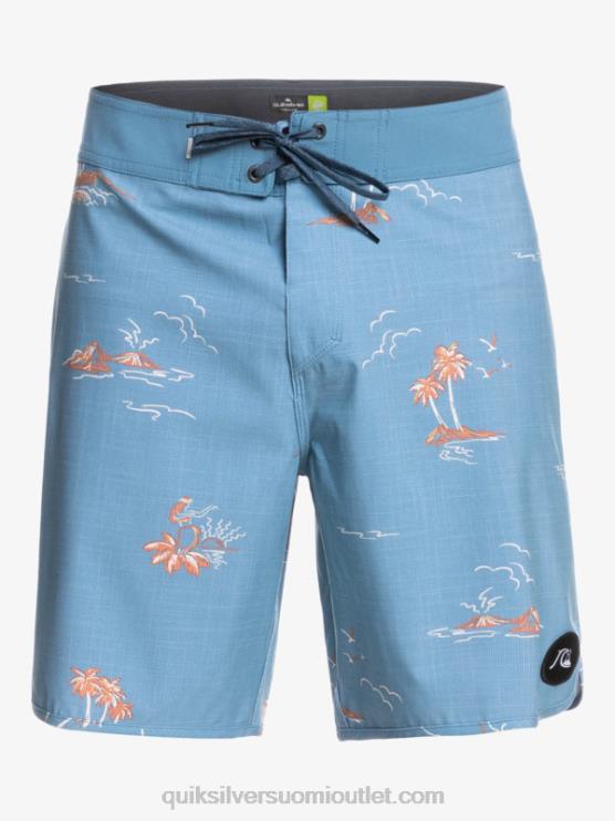 Quiksilver D6JJ1498 miehet kapteenit sininen surfsilk kampasimpukka 19 boardshortsit