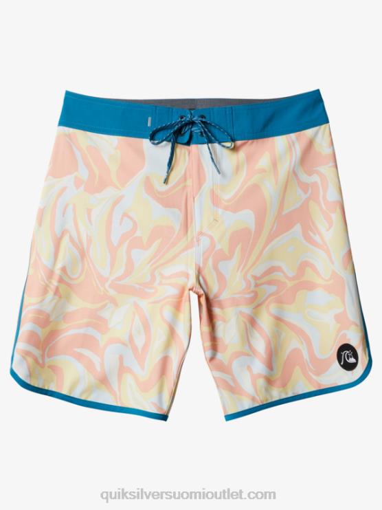 Quiksilver D6JJ1499 miehet persikan pinkki surfsilk kampasimpukka 19 boardshortsit