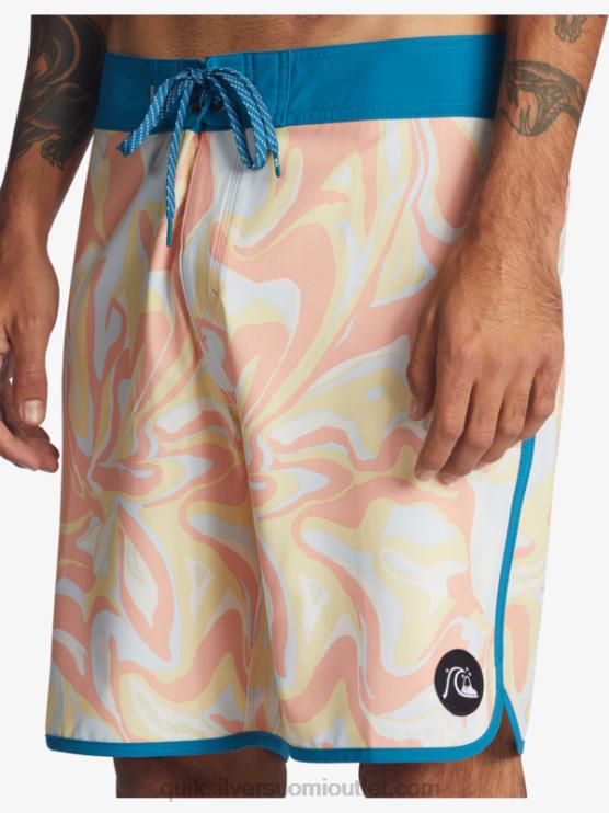 Quiksilver D6JJ1499 miehet persikan pinkki surfsilk kampasimpukka 19 boardshortsit