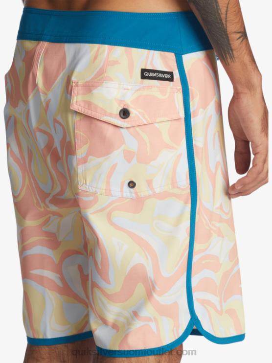 Quiksilver D6JJ1499 miehet persikan pinkki surfsilk kampasimpukka 19 boardshortsit