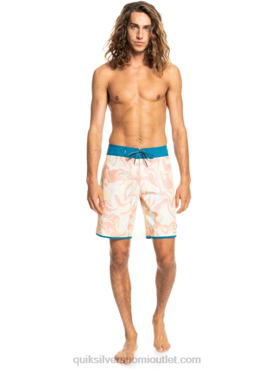Quiksilver D6JJ1499 miehet persikan pinkki surfsilk kampasimpukka 19 boardshortsit