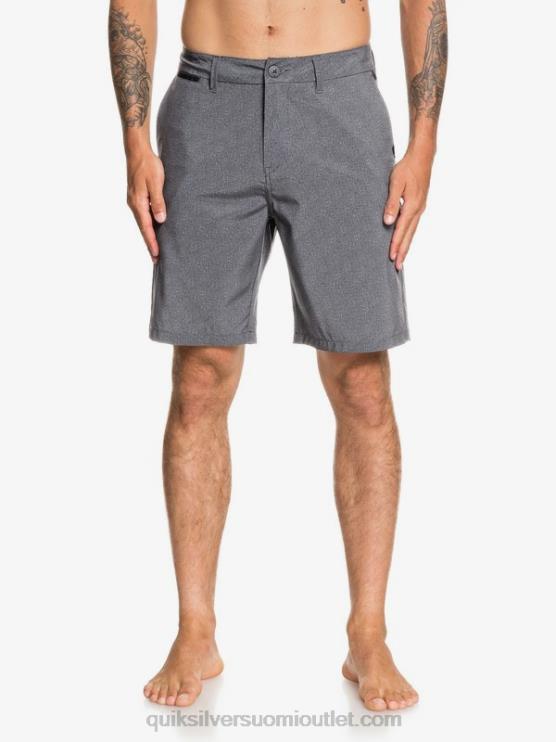 Quiksilver D6JJ1585 miehet musta Union Heather Amphibian 20 hybridishortsit