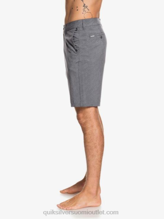 Quiksilver D6JJ1585 miehet musta Union Heather Amphibian 20 hybridishortsit