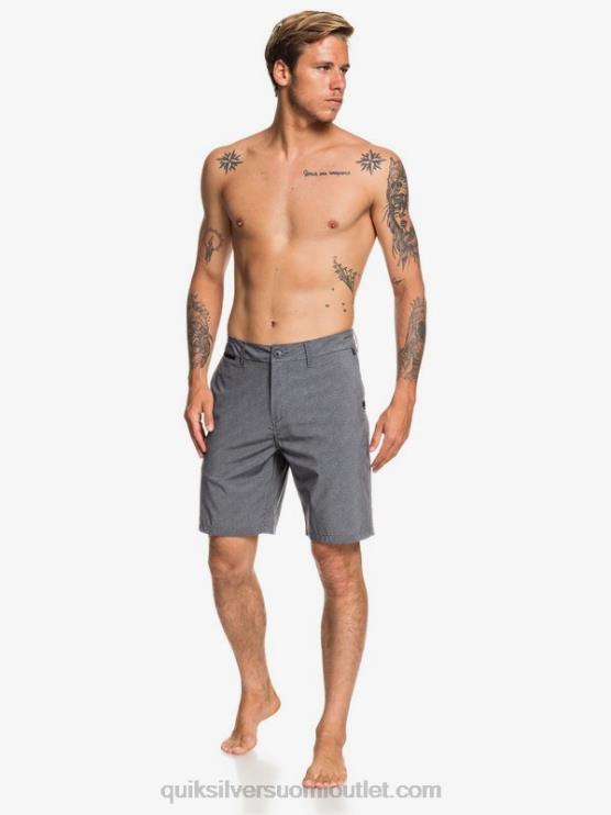 Quiksilver D6JJ1585 miehet musta Union Heather Amphibian 20 hybridishortsit