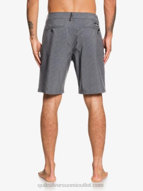 Quiksilver D6JJ1585 miehet musta Union Heather Amphibian 20 hybridishortsit