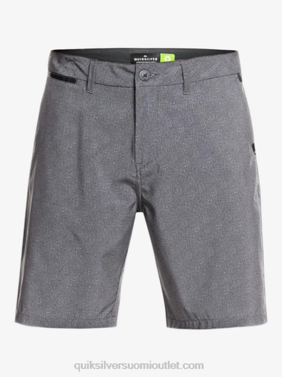 Quiksilver D6JJ1585 miehet musta Union Heather Amphibian 20 hybridishortsit