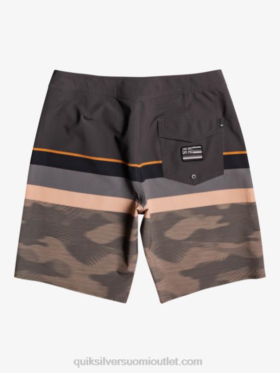 Quiksilver D6JJ1603 miehet rypäleen lehtiä surfsilkki haalistunut raita 20 boardshortsit