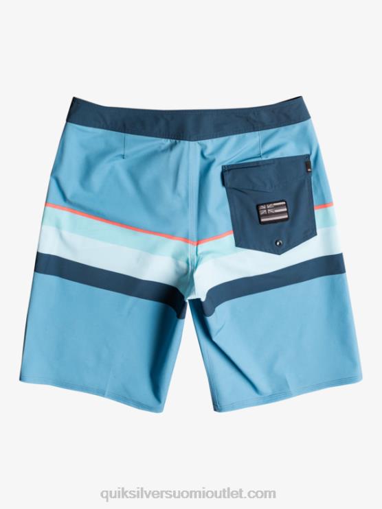 Quiksilver D6JJ1604 miehet delph sininen surfsilkki haalistunut raita 20 boardshortsit