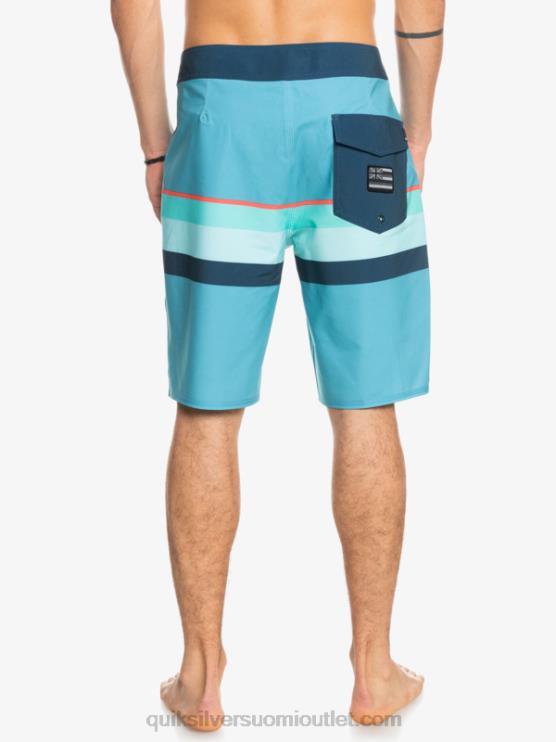 Quiksilver D6JJ1604 miehet delph sininen surfsilkki haalistunut raita 20 boardshortsit