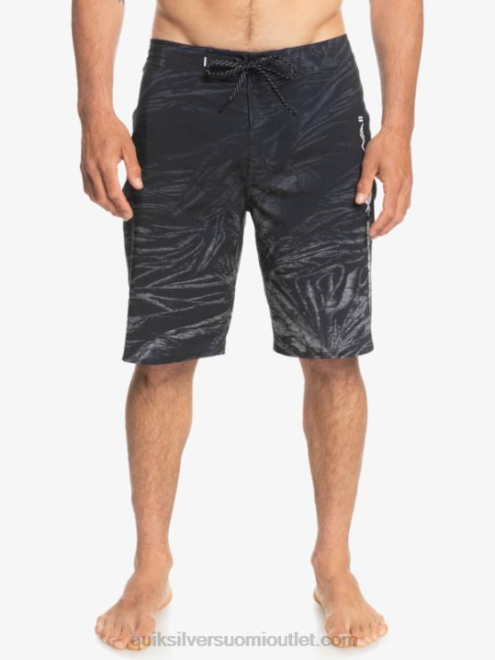 Quiksilver D6JJ1608 miehet musta surfsilk hawaii kotitekoiset haalistuneet 20 boardshortsit