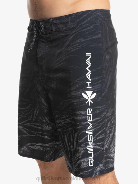 Quiksilver D6JJ1608 miehet musta surfsilk hawaii kotitekoiset haalistuneet 20 boardshortsit