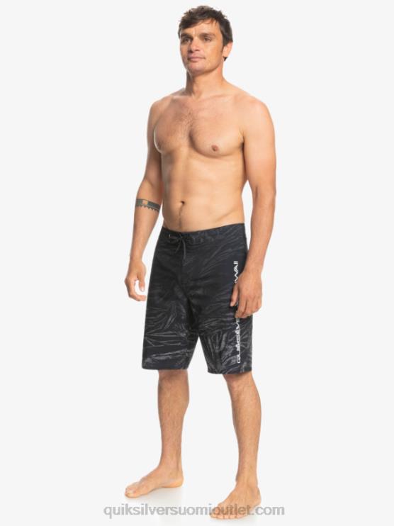 Quiksilver D6JJ1608 miehet musta surfsilk hawaii kotitekoiset haalistuneet 20 boardshortsit