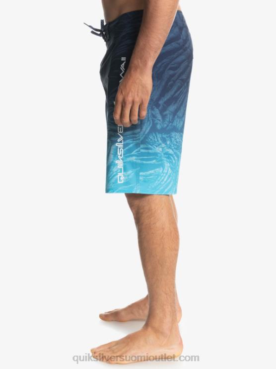 Quiksilver D6JJ1609 miehet merkki sininen surfsilk hawaii kotitekoiset haalistuneet 20 boardshortsit