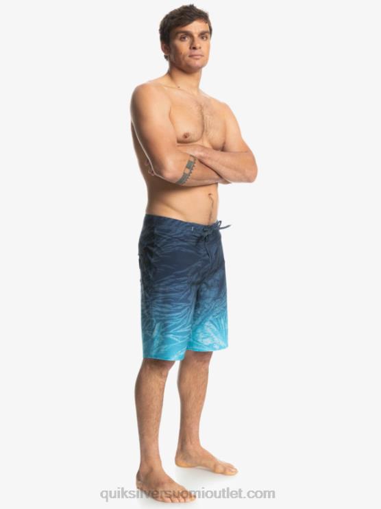 Quiksilver D6JJ1609 miehet merkki sininen surfsilk hawaii kotitekoiset haalistuneet 20 boardshortsit