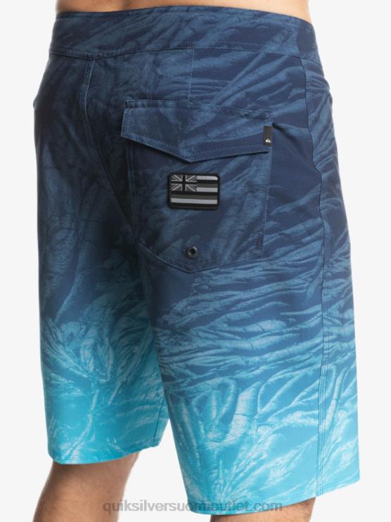 Quiksilver D6JJ1609 miehet merkki sininen surfsilk hawaii kotitekoiset haalistuneet 20 boardshortsit