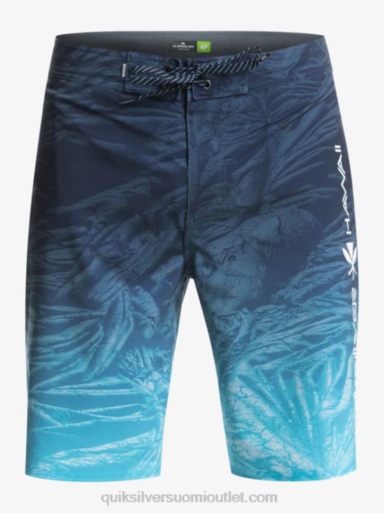 Quiksilver D6JJ1609 miehet merkki sininen surfsilk hawaii kotitekoiset haalistuneet 20 boardshortsit