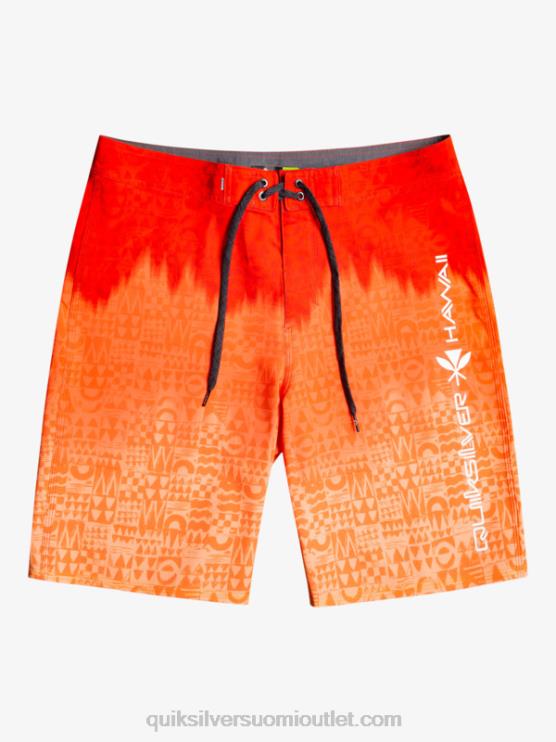 Quiksilver D6JJ1610 miehet korkean riskin punainen surfsilk hawaii kotitekoiset haalistuneet 20 boardshortsit