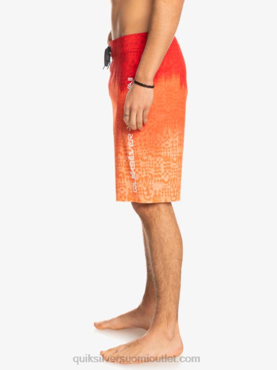 Quiksilver D6JJ1610 miehet korkean riskin punainen surfsilk hawaii kotitekoiset haalistuneet 20 boardshortsit