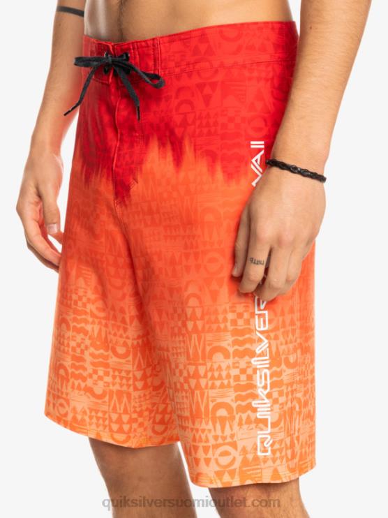 Quiksilver D6JJ1610 miehet korkean riskin punainen surfsilk hawaii kotitekoiset haalistuneet 20 boardshortsit