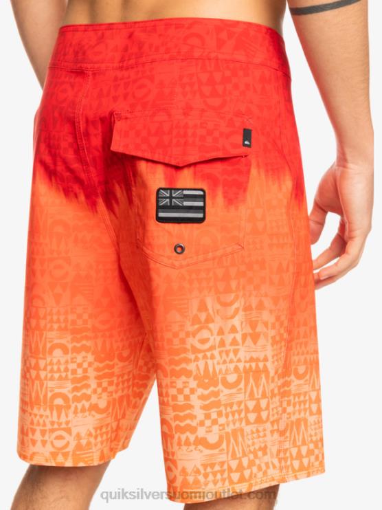 Quiksilver D6JJ1610 miehet korkean riskin punainen surfsilk hawaii kotitekoiset haalistuneet 20 boardshortsit