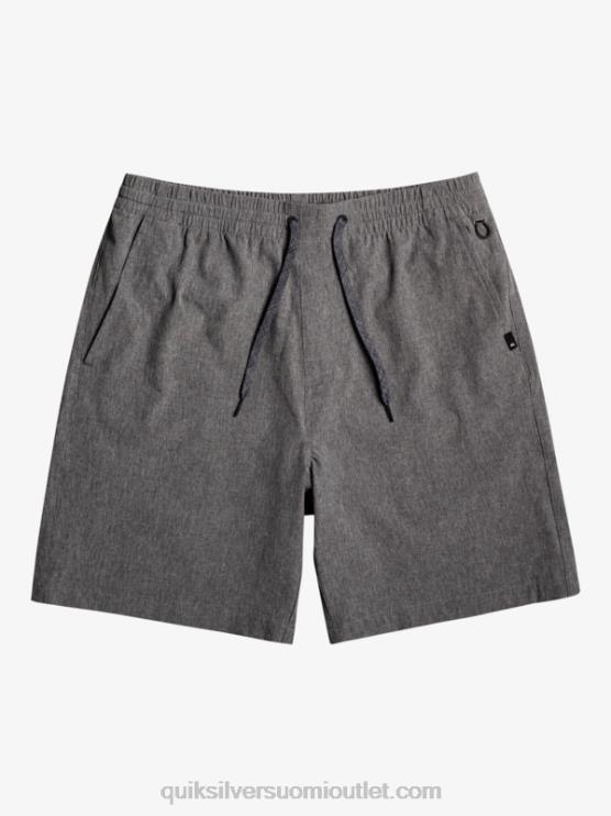 Quiksilver D6JJ1664 miehet musta joustavat kanerva sammakkoeläin 18 hybridishortsit
