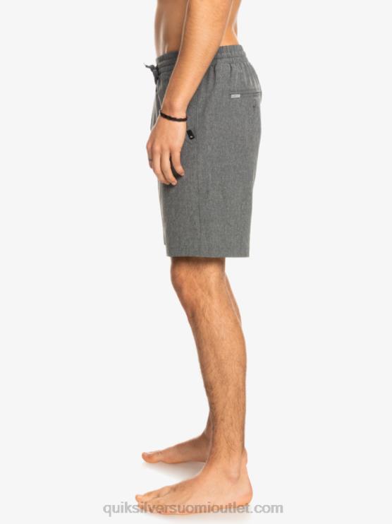 Quiksilver D6JJ1664 miehet musta joustavat kanerva sammakkoeläin 18 hybridishortsit