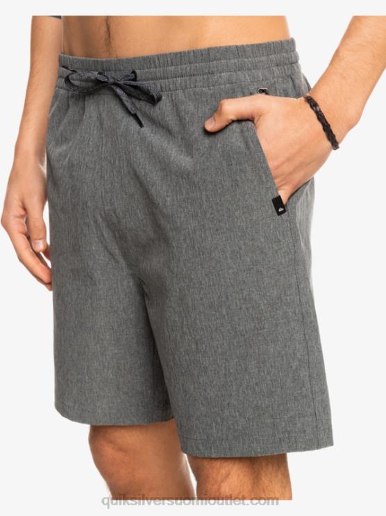 Quiksilver D6JJ1664 miehet musta joustavat kanerva sammakkoeläin 18 hybridishortsit